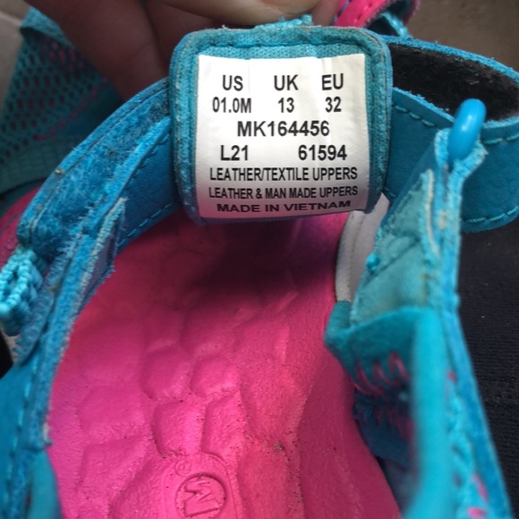 Merrell Girls Sandals Size 1 - Picture 4 of 5